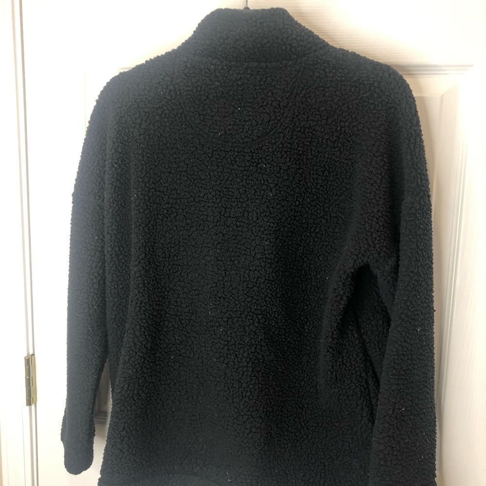 Aerie black soft king sleeve fleece like pullover sweater sweatshirt - Picture 5 of 10
